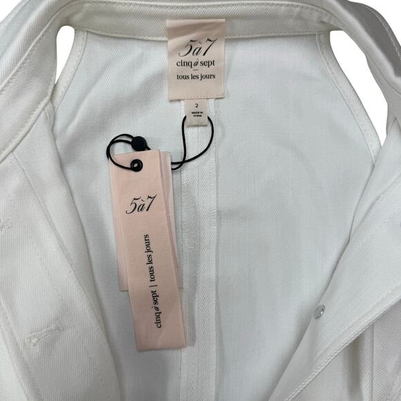 CINQ A SEPT Lillian Cotton-Blend Sleeveless Minidress - Picture 13 of 13